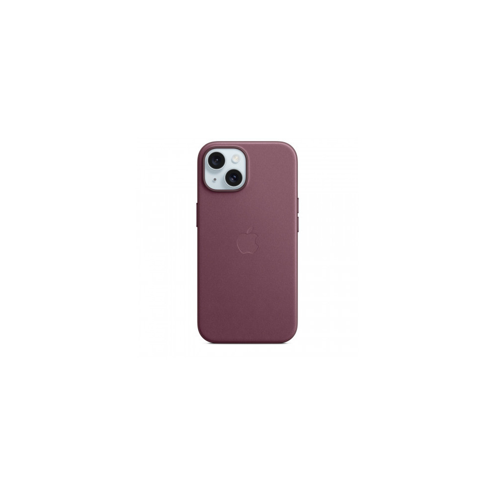 Custodia con Magsafe in Tessuto Fine Woven per iPhone 15 - Gelso