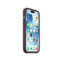 Custodia con Magsafe in Tessuto Fine Woven per iPhone 15 - Gelso