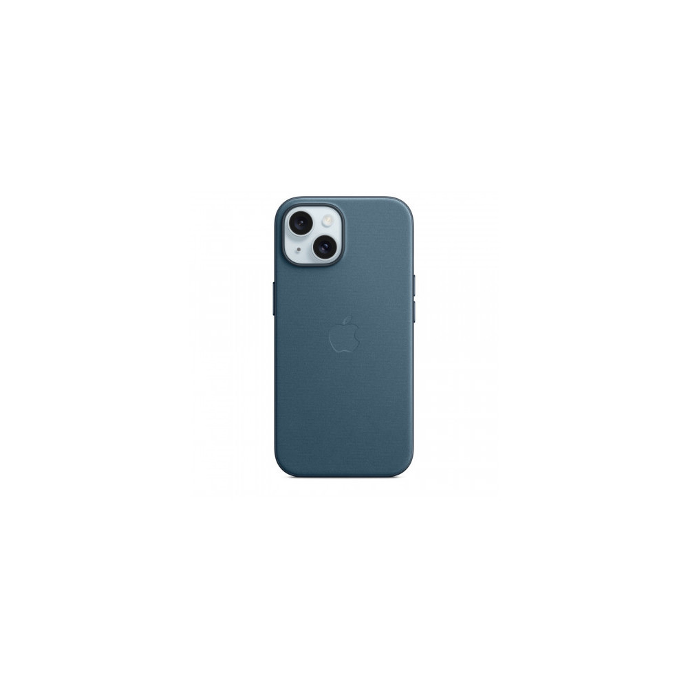 Custodia con Magsafe in Tessuto Fine Woven per iPhone 15 - Blu Pacifico