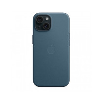 Custodia con Magsafe in Tessuto Fine Woven per iPhone 15 - Blu Pacifico