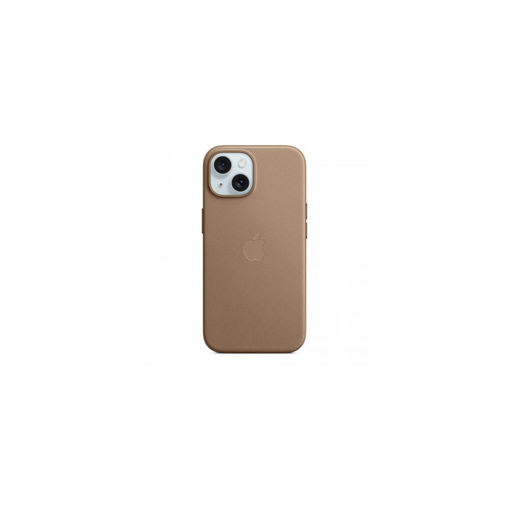 Custodia con Magsafe in Tessuto Fine Woven per iPhone 15 - Grigio Talpa