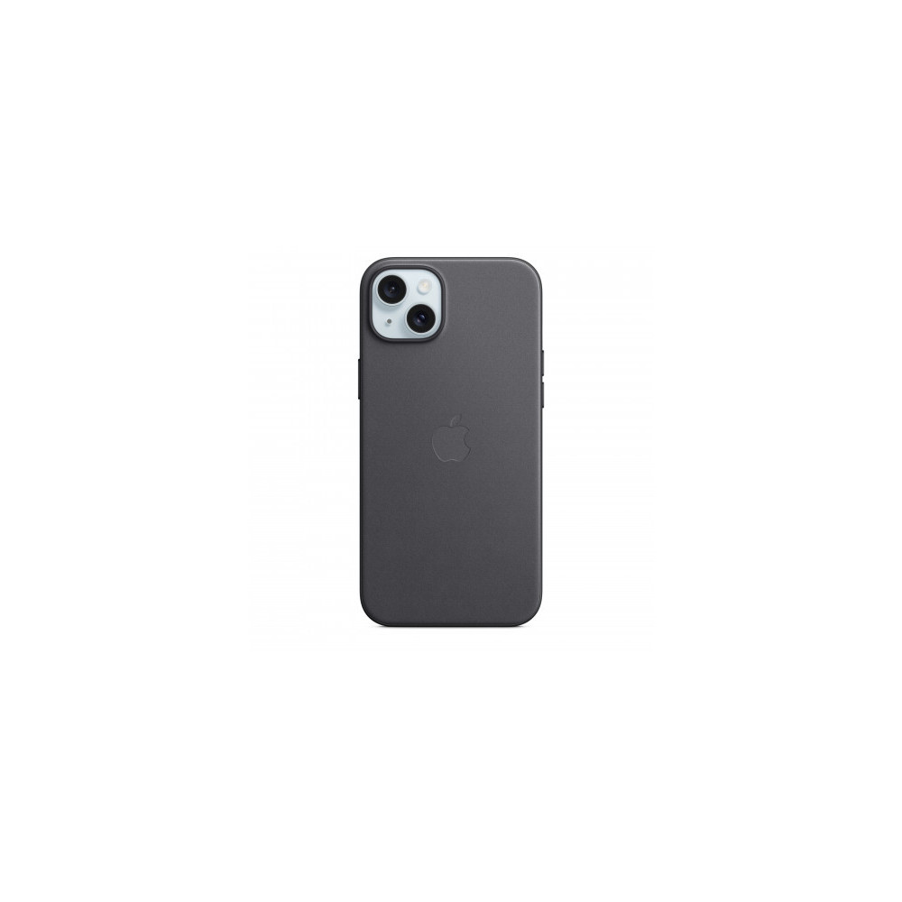 Custodia con Magsafe in Tessuto Fine Woven per iPhone 15 Plus - Nero