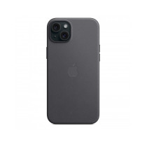 Custodia con Magsafe in Tessuto Fine Woven per iPhone 15 Plus - Nero