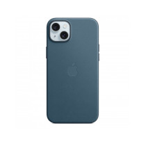 Custodia con Magsafe in Tessuto Fine Woven per iPhone 15 Plus - Blu Pacifico