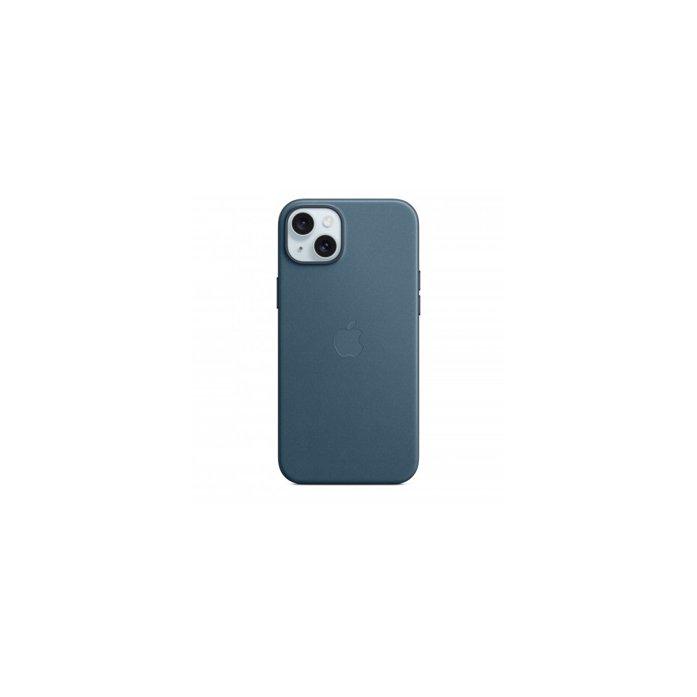 Custodia con Magsafe in Tessuto Fine Woven per iPhone 15 Plus - Blu Pacifico