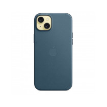 Custodia con Magsafe in Tessuto Fine Woven per iPhone 15 Plus - Blu Pacifico