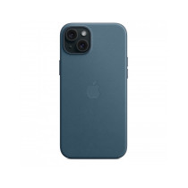Custodia con Magsafe in Tessuto Fine Woven per iPhone 15 Plus - Blu Pacifico