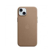Custodia con Magsafe in Tessuto Fine Woven per iPhone 15 Plus - Grigio Talpa
