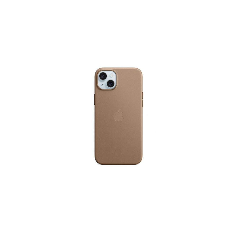 Custodia con Magsafe in Tessuto Fine Woven per iPhone 15 Plus - Grigio Talpa