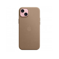 Custodia con Magsafe in Tessuto Fine Woven per iPhone 15 Plus - Grigio Talpa