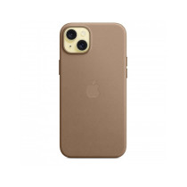 Custodia con Magsafe in Tessuto Fine Woven per iPhone 15 Plus - Grigio Talpa