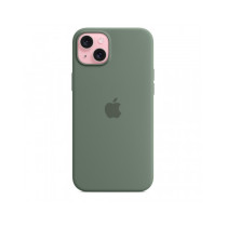 Custodia con Magsafe in Silicone per iPhone 15 Plus - Cipresso