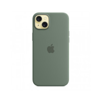 Custodia con Magsafe in Silicone per iPhone 15 Plus - Cipresso