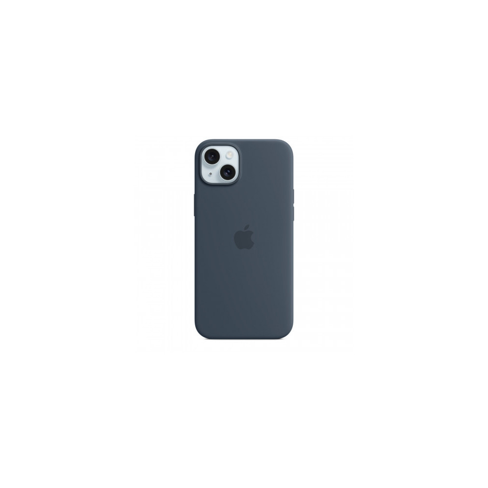 Custodia con Magsafe in Silicone per iPhone 15 Plus - Blu tempesta