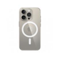Custodia con Magsafe in Silicone per iPhone 15 Pro - Trasparente