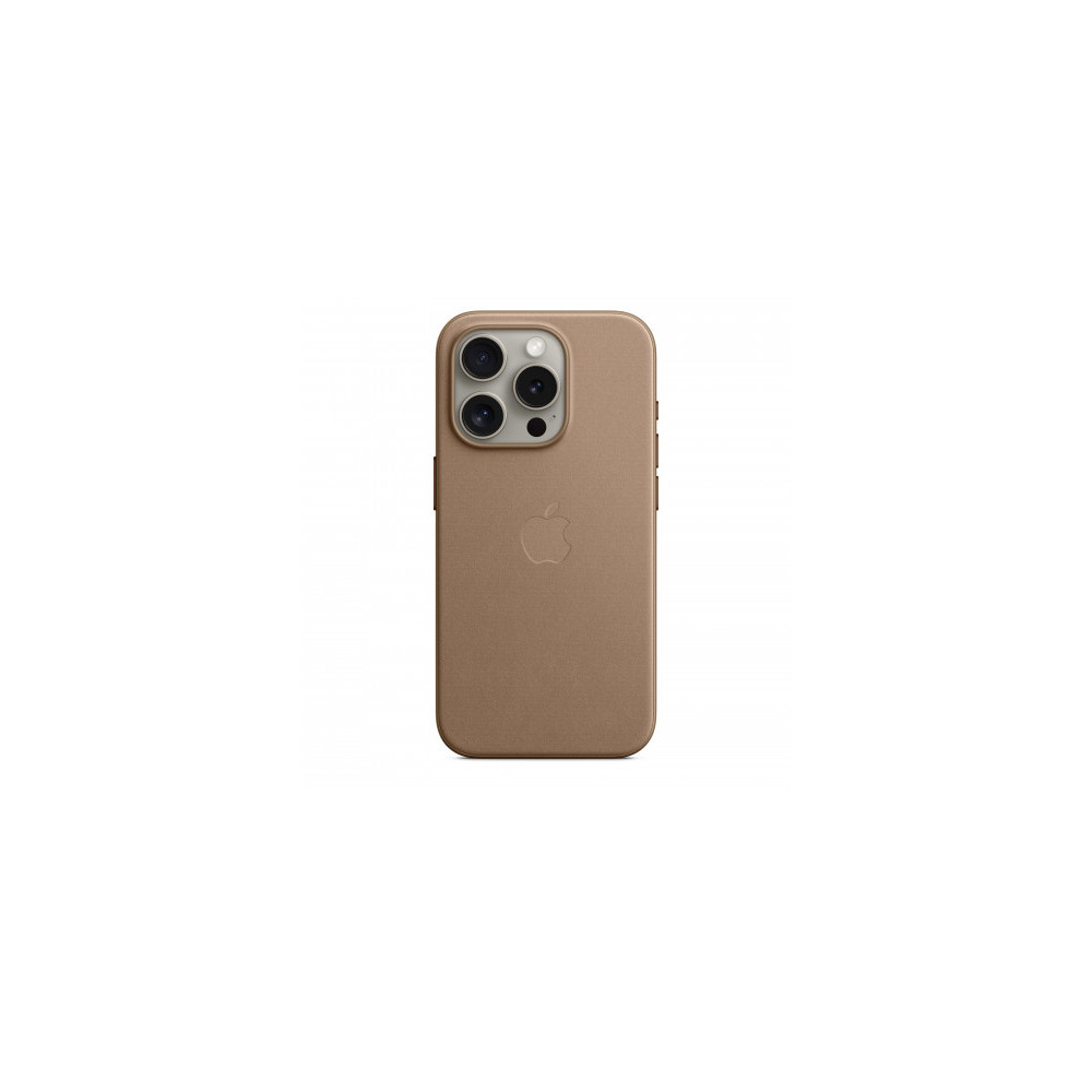 Custodia con Magsafe in Tessuto Fine Woven per iPhone 15 Pro - Grigio Talpa