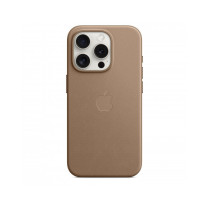Custodia con Magsafe in Tessuto Fine Woven per iPhone 15 Pro - Grigio Talpa