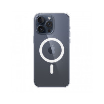 Custodia con Magsafe in Silicone per iPhone 15 Pro Max - Trasparente