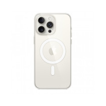 Custodia con Magsafe in Silicone per iPhone 15 Pro Max - Trasparente