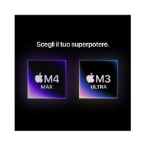 Mac Studio: Apple M4 Max chip con 14-core CPU e 32-core GPU, RAM 36GB, 512GB SSD