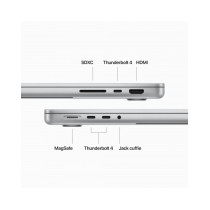 MacBook Pro 14" - Apple M3 Pro chip con 11-core CPU e 14-core GPU, 512GB SSD - Argento