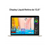 MacBook Air 13" con chip M2 - Galassia - Chip Apple M2 con CPU 8-core e GPU 8-core - RAM 16GB - SSD 256GB - Alimentatore USB-C d