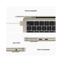 MacBook Air 13" con chip M2 - Galassia - Chip Apple M2 con CPU 8-core e GPU 8-core - RAM 16GB - SSD 256GB - Alimentatore USB-C d