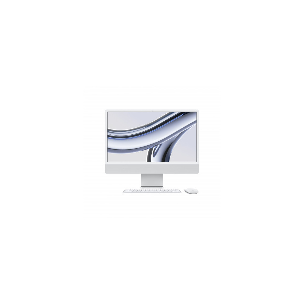 2023 - iMac 24" con Retina 4.5K display: Apple M3 chip con 8-core CPU e 10-core GPU, RAM 8GB, 512GB SSD - Argento