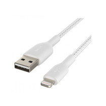 CAVO INTRECCIATO DA USB-A A LIGHTNING 1M - BIANCO