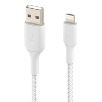 CAVO INTRECCIATO DA USB-A A LIGHTNING 2M - BIANCO