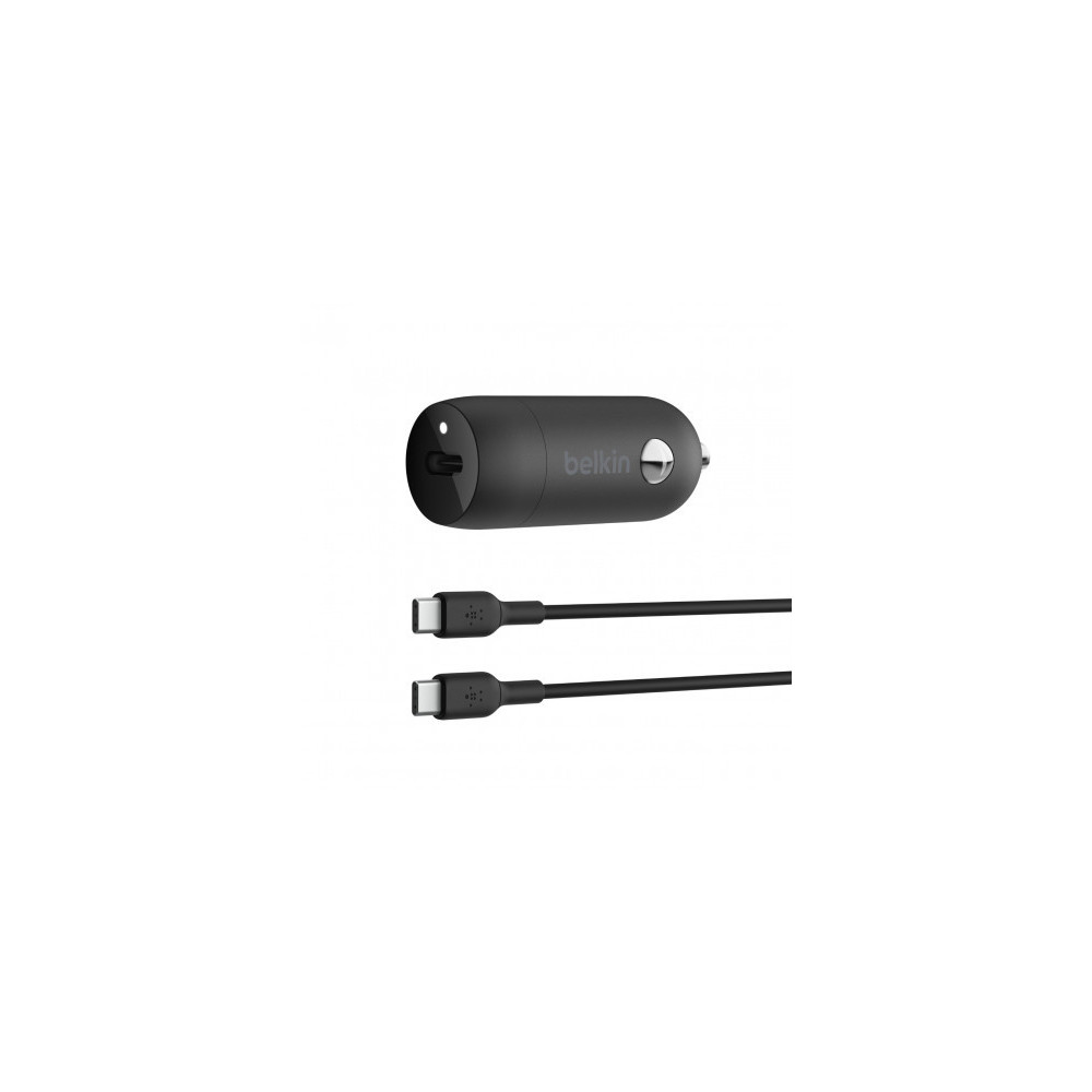 CARICABATTERIE DA AUTO 30W CON PORTA USB PPS CON CAVO DA USB-C A USB-C