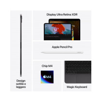 11-inch iPad Pro WiFi 1TB (M4) con Vetro Standard - Argento