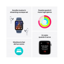 Apple Watch SE GPS + Cellular 40mm Midnight Cassa Alluminio con Cinturino Loop Inchiostro
