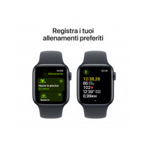 Apple Watch SE GPS + Cellular 40mm Midnight Cassa Alluminio con Cinturino Sport Mezzanotte - M/L
