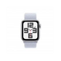 Apple Watch SE GPS 40mm Argento Cassa Alluminio con Cinturino Sport Loop Nuvola Blu