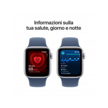 Apple Watch SE GPS 40mm Argento Cassa Alluminio con Denim Sport Band - M/L