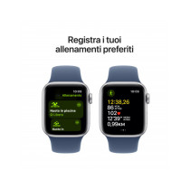 Apple Watch SE GPS 40mm Argento Cassa Alluminio con Denim Sport Band - M/L