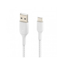CAVO INTRECCIATO DA USB-C A USB-A 1M - BIANCO