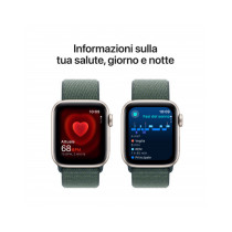 Apple Watch SE GPS 40mm Galassia Cassa Alluminio con Cinturino Sport Loop Lago Verde