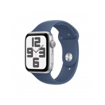 Apple Watch SE GPS 44mm Argento Cassa Alluminio con Denim Sport Band - M/L