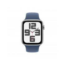 Apple Watch SE GPS 44mm Argento Cassa Alluminio con Denim Sport Band - M/L