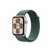 Apple Watch SE GPS 44mm Galassia Cassa Alluminio con Cinturino Sport Loop Lago Verde