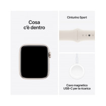 Apple Watch SE GPS 44mm Galassia Cassa Alluminio con Galassia Sport Band - M/L