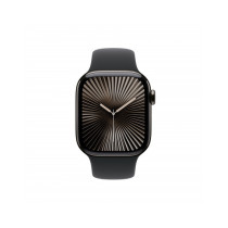 Apple Watch Series 10 GPS + Cellular 42mm Cassa Titanio Ardesia con Nero Sport Band - M/L