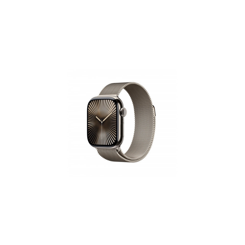 Apple Watch Series 10 GPS + Cellular 42mm Cassa Titanio Naturale con Natural Milanese Loop
