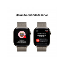 Apple Watch Series 10 GPS + Cellular 42mm Cassa Titanio Naturale con Natural Milanese Loop