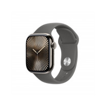 Apple Watch Series 10 GPS + Cellular 42mm Cassa Titanio Naturale con Stone Grey Sport Band - M/L