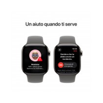 Apple Watch Series 10 GPS + Cellular 42mm Cassa Titanio Naturale con Stone Grey Sport Band - M/L