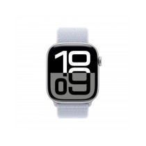 Apple Watch Series 10 GPS + Cellular 46mm Argento Cassa Alluminio con Cinturino Sport Loop Nuvola Blu