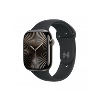 Apple Watch Series 10 GPS + Cellular 46mm Cassa Titanio Ardesia con Nero Sport Band - M/L